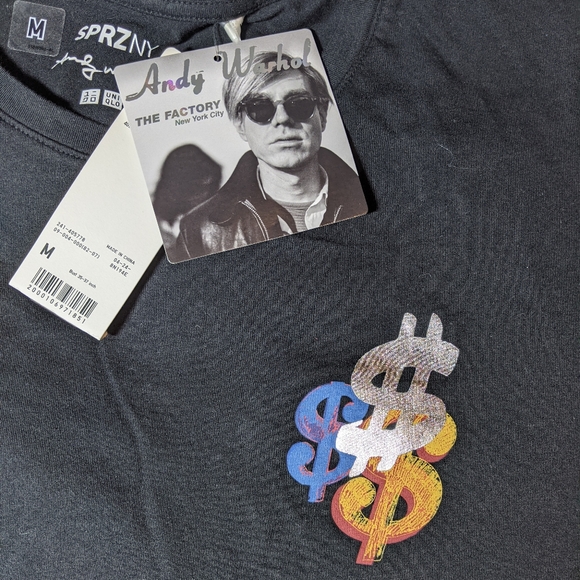 NWT Andy Warhol x Uniqlo T-Shirt Black Women's M - Picture 5 of 9